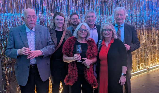 Dabei beim Neujahrsempfang: Horst Sommer, Corinna Deckenhoff, Sven Deckenhoff, Gisela Baral, Michael Nowotny, Conny Nürnberg & Reinhard Haas